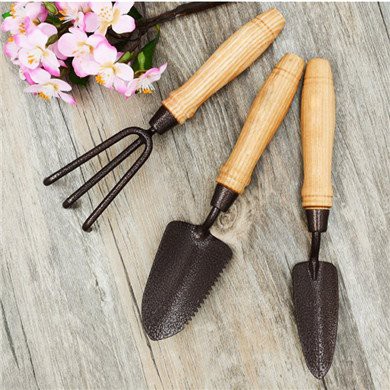 product-390-390 Wood handle Garden transplanter trowel set