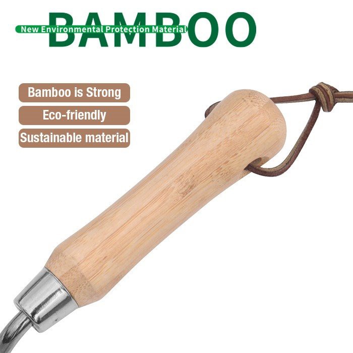Bamboo handle small hand trowel