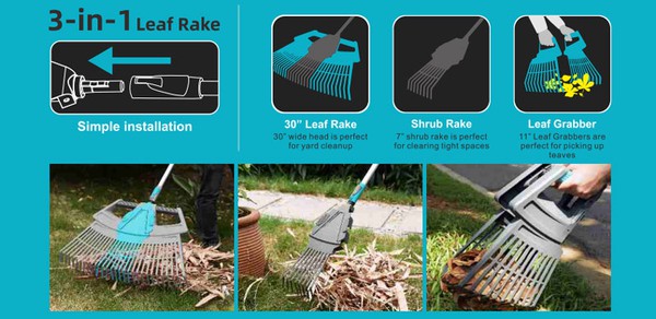 3 in 1 leaf rake 3 in 1 leaf rake